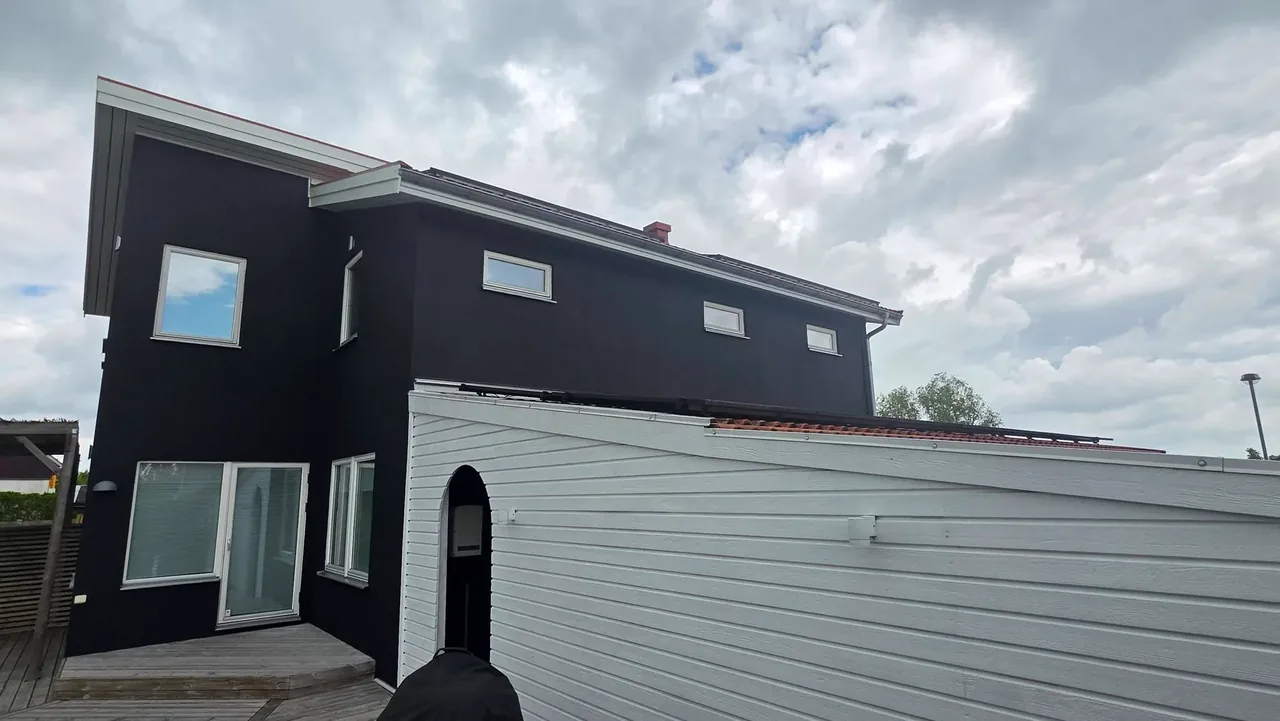 Villa i Skåne med renoverade fönster