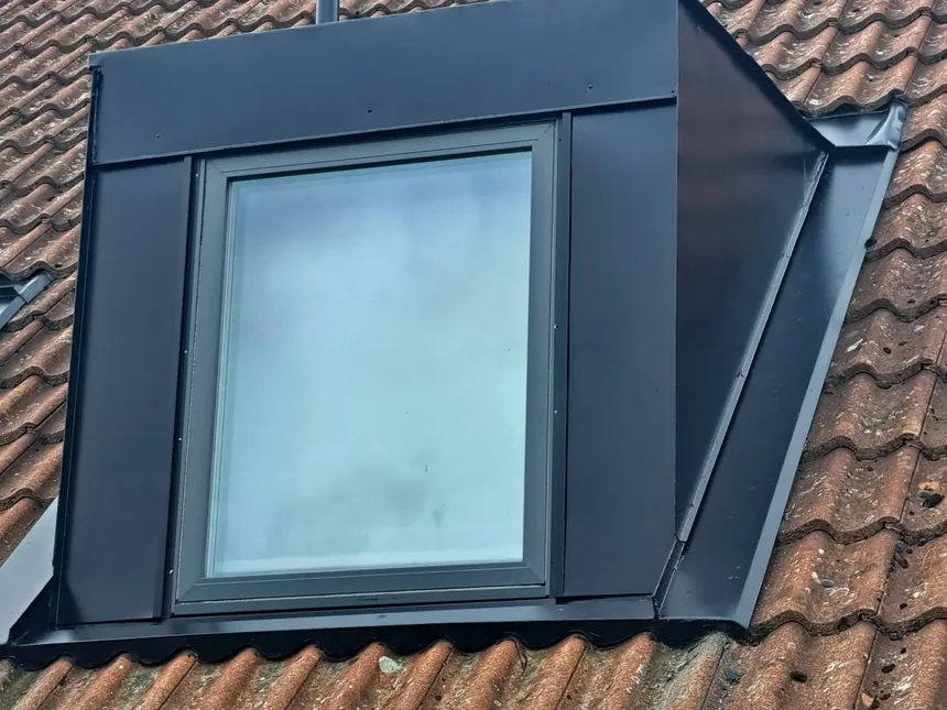 Takmålning och takarbete på villa i Skåne